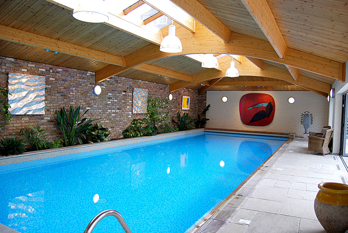 Creatice Custom Indoor Pools with Simple Decor
