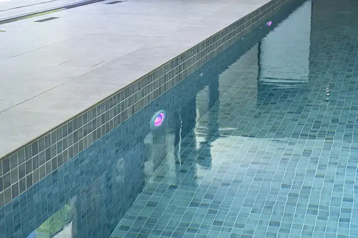 Close up of pool water