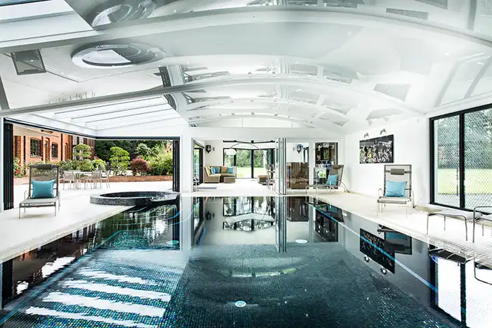indoor view of bespoke pool