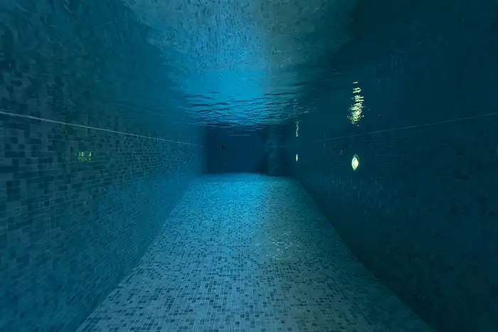 Underwater view of pool