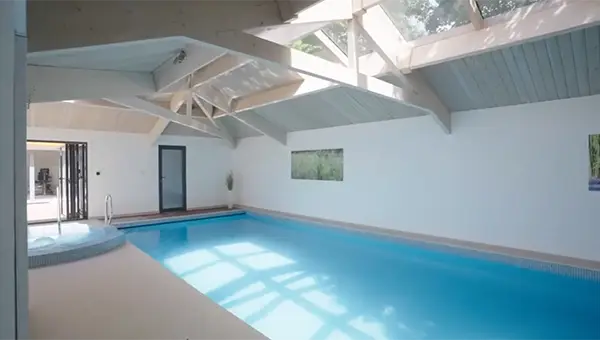 A swimming pool for the whole family to enjoy