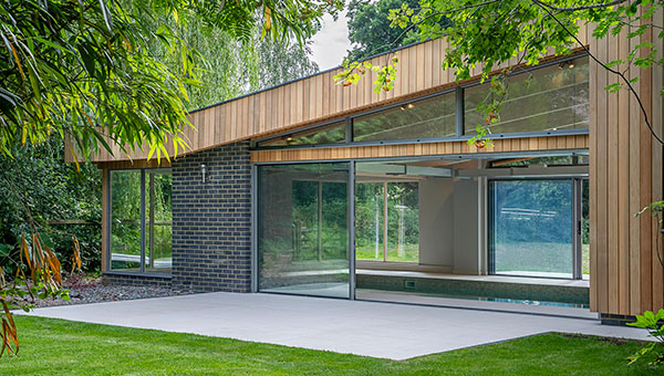 External view of a contemporary pool